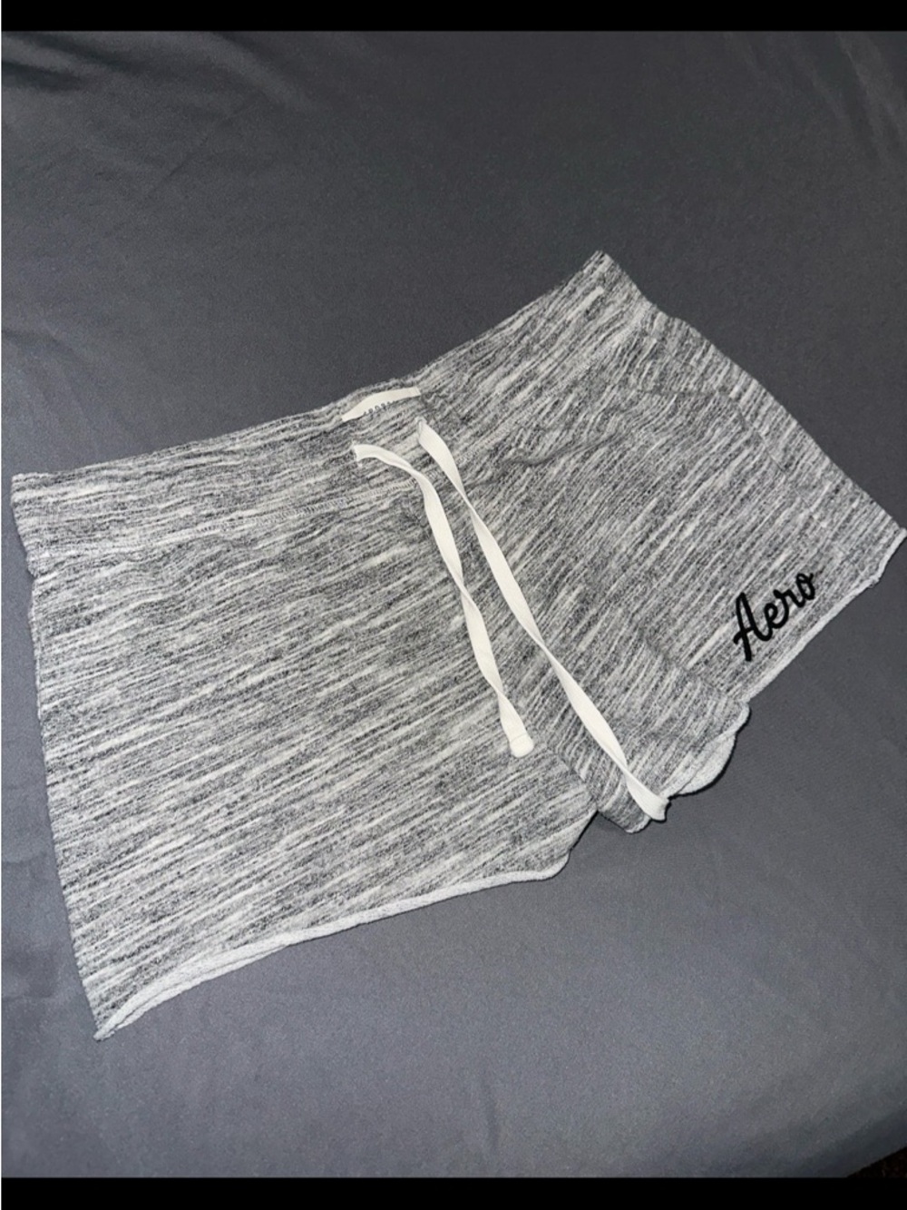 Aeropostale Gray Marble Lounge Shorts Size Large